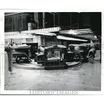 1981 Press Photo Hoods and front ends for Ford trucks come to the end of the