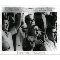 1966 Press Photo Luci Nugent, Daughter of President Johnson at Football Game