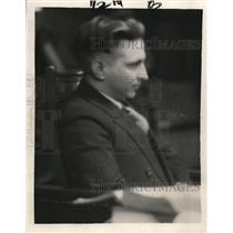 1926 Press Photo Attorney Norman Clark sits on the witness stand - nee68818