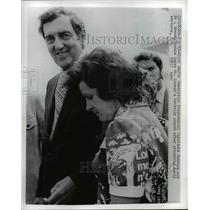 1972 Press Photo Democratic Presidential Candidate Senator Edmund Muskie & Wife
