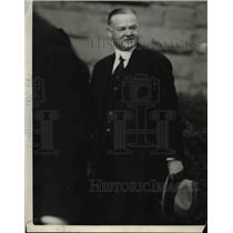 1923 Press Photo Pres. Herbert Hoover attending Armistice Day at Stanford Chapel