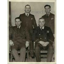 1936 Press Photo Michael Blackwell,H. Krueger and Jack Dudek and WM Halloran
