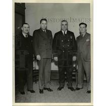 1936 Press Photo Jack dudek, Michael Blak-well, Herman Krueger and WM Halloran