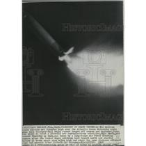 1968 Wire Photo $11M space mission lunged off course & explode at Atlanticocean
