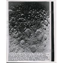 1957 Wire Photo Close-up of Moon Craters taken by New Optical Tracking System