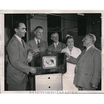1948 Press Photo Television from Moses Ginsberg Foundation presented