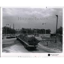 1964 Press Photo NASA Scout leaves Wallops Island Station in Virginia