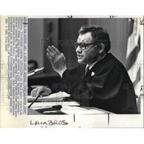 1981 Press Photo Judge Thomas D. Lambros - cva27671