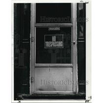 1984 Press Photo Back door of home of Jim Huberty - cva24885