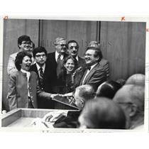 1982 Press Photo Federal Judge Alvin I. Krenzler with his family - cva26478