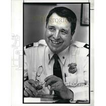 1988 Press Photo Cleveland Heights Police Chief Martin Lentz - cva26750