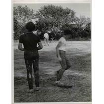 1969 Press Photo Kids Playing Baseball, Ohio  - nee45388