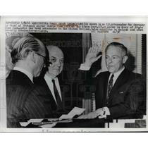 1966 Press Photo Henry Cabot Lodge Sworn In As U.S. Ambassador To Germany