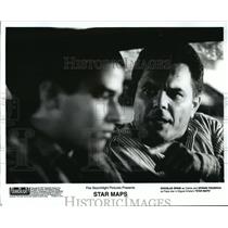 1997 Press Photo Douglas Spain and Efrain Figueroa star in Star Maps - cvb73794