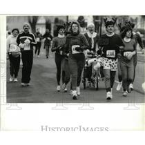 1990 Press Photo Jingle Bell Run for Arthritis in Spokane
