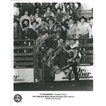 1997 Press Photo Ty Hickerson Bull Riding Champion IPRA - RRR44971