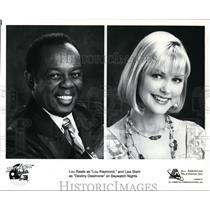 Press Photo Lou Rawls and Lisa Stahl on Baywatch Nights. - orp30623