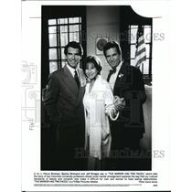 1996 Press Photo Pierce Brosnan, Barbara Streisand & Jeff Bridges - cvb75762