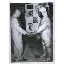 1955 Press Photo Eisenhower Radioactive Nuclear