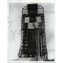 1968 Press Photo Atlas-Centaur Launch Erected for Complex 36A Cape Kennedy