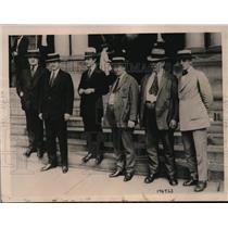 1922 Press Photo Mayor Dan Hart, OT Loftus, JF Durkan, PR Brown, G Harvey