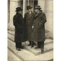 1923 Press Photo Labor Secretary Davis, ex VP Marshall & John Hays Hammain