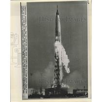 1963 Press Photo Cape Canaveral launch of Gordon Cooper in Faith 7 - sbx01484