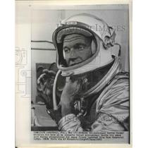 1963 Press Photo Cape Canaveral launch of Gordon Cooper in Faith 7 - sbx01486