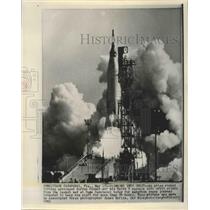 1963 Press Photo Cape Canaveral launch of Gordon Cooper in Faith 7 - sbx01494