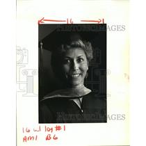 1986 Press Photo Loyola commencement top graduate Sandra Allen - noa14355