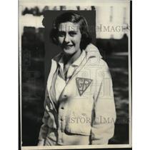 1931 Press Photo Mary Legta Jakeman of YMCA visits at White House - neo20566