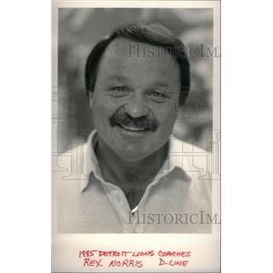 1985 Press Photo Norris Line Detroit Lions - RRX38565