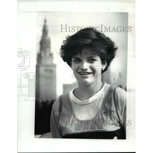 1987 Press Photo Monica McHenry the fastest womens time of the day at Memorial