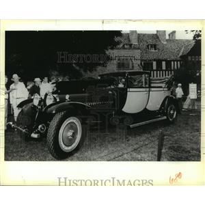1988 Press Photo Antique Automobile, Bugatti Royale at Show - not00480