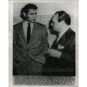 1954 Press Photo Beverly Hills, California- Edward G. Robinson with Edward Jr.
