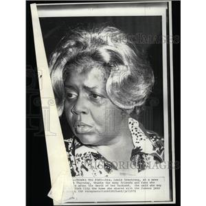 1971 Press Photo Mrs. Louis Armstrong