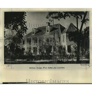 1975 Press Photo The Melrose plantation home undergoing restoration - nob84080