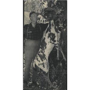 1947 Press Photo Harry Beeman Pinto Deer Hunt Gunnison - RRX88697