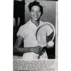 1956 Press Photo Althea Gibson Lawn Tennis Association - RRW80231