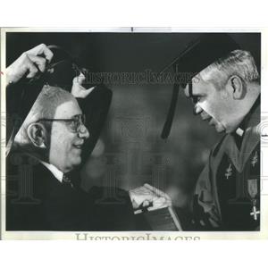1983 Press Photo Amintore Fanfani Honorary Degree Prime Minister Italy