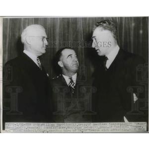 1947 Press Photo William Harridge president of the American League w/ Albert