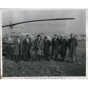 1958 Press Photo Canadian Transport Pilots C.D. Dieuinhey and Wm. S. Glennie