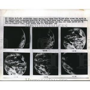 1966 Press Photo Applications Tech satellite images of the Eatth from orbit
