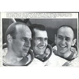 1969 Wire Photo Apollo 12 astronauts, Charles Conrad Jr.,Richard Gordon, Bean