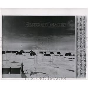 1960 Wire Photo Research station Charlie in Arctic ocean northwest of Barrow