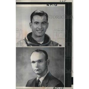 1966 Press Photo Astronauts John W.Young and Michael Collins of Gemini 10