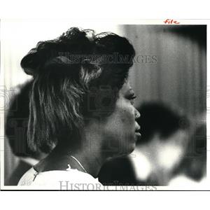 1983 Press Photo Deborah Hannett on trial for the murder of own brother