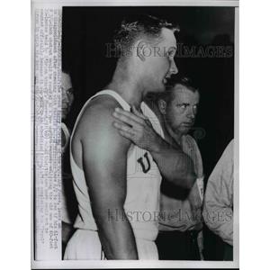 1959 Press Photo Parry O'Brien shot putter & AAU officials in CA - net23562