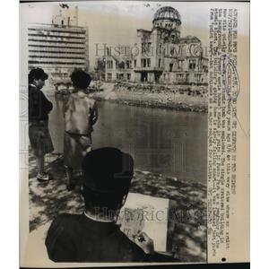 1965 Press Photo Hiroshima, Japan Bombing Site - ftx00892