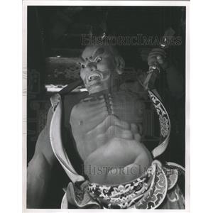 1970 Press Photo Statue Nikko Temple Japan